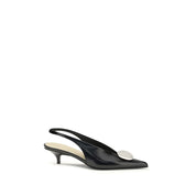 Proenza Schouler Black Calf Leather High Heel Pumps