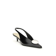 Proenza Schouler Black Calf Leather High Heel Pumps