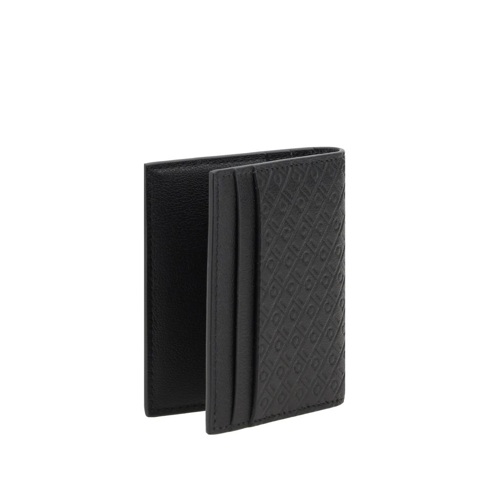 Ferragamo Black Calf Leather Card Holder