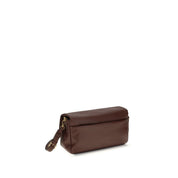 PINKO Brown Calf Leather Shoulder Bag