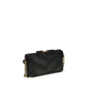 Valentino Garavani Black Calf Leather Shoulder Bag