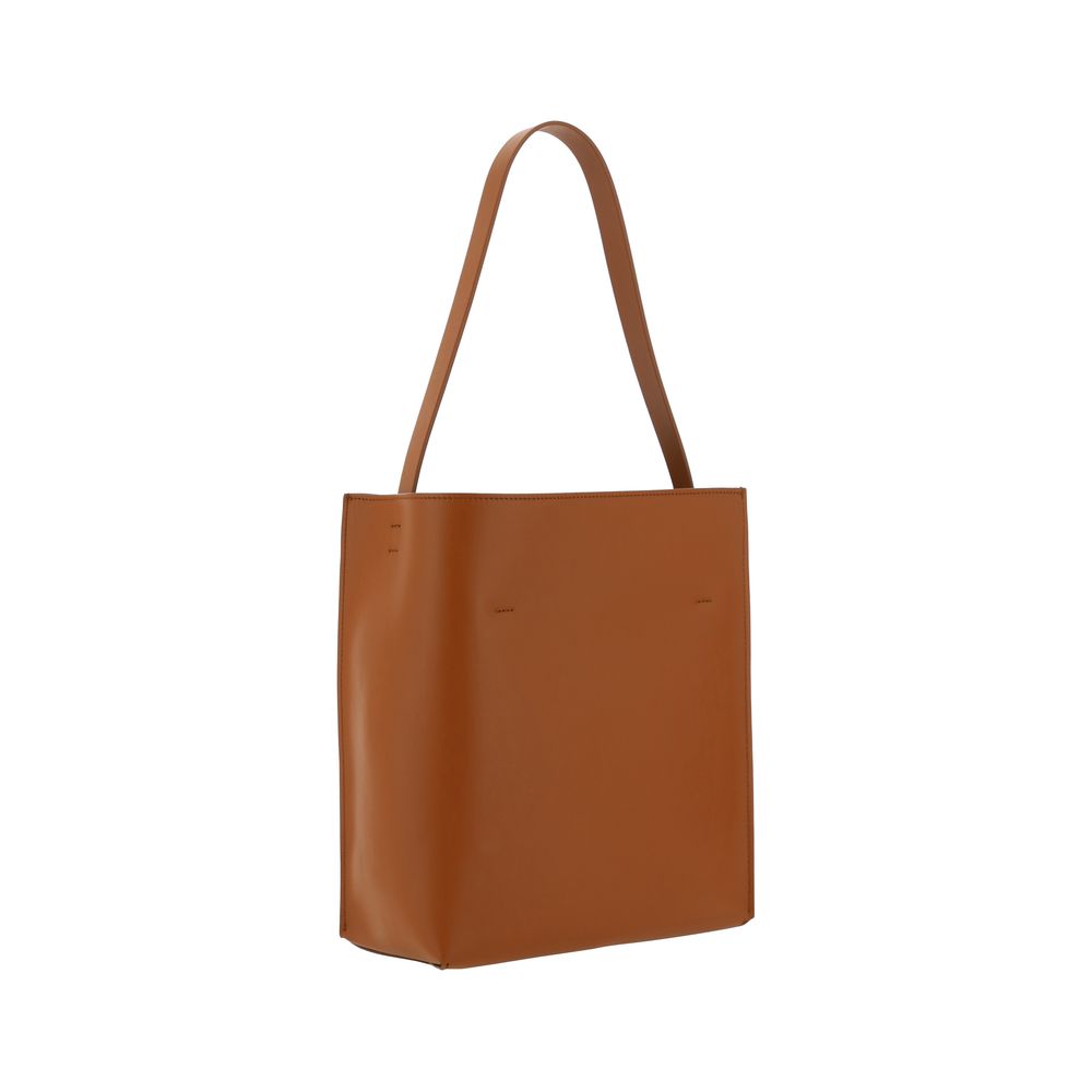 Marni Brown Calf Leather Shoulder Bag