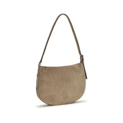 Savette Beige Calf Leather Shoulder Bag