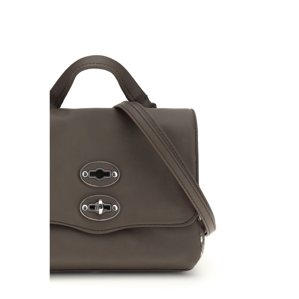 Zanellato Brown Calf Leather Postina Handbag