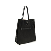 Zanellato Black Calf Leather Tote Bag
