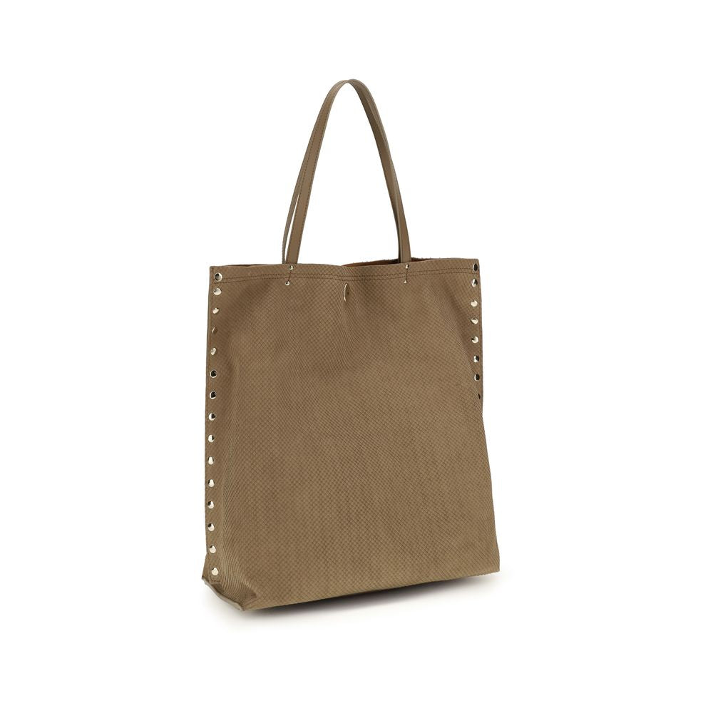 Zanellato Beige Calf Leather Tote Bag