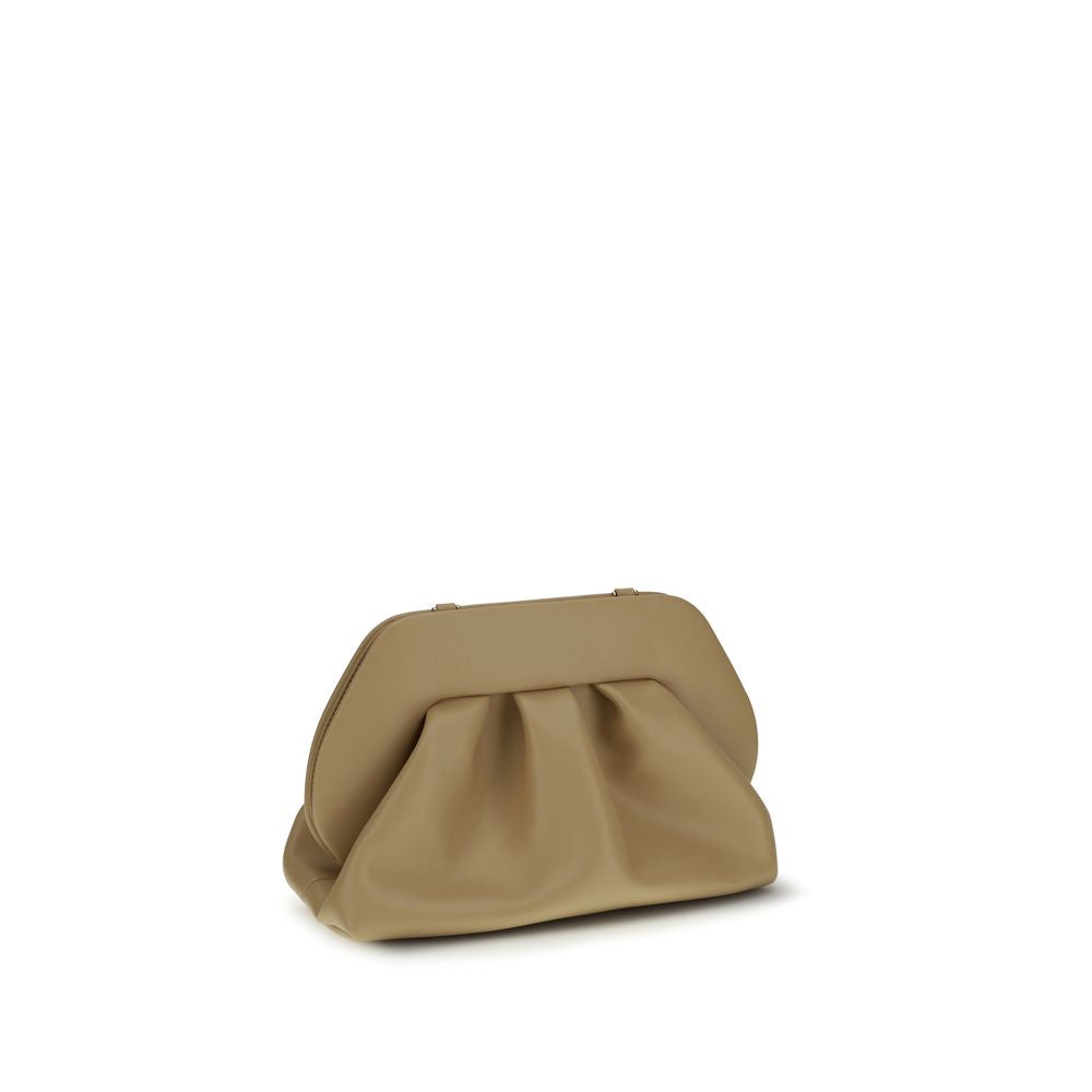 THEMOIRè Beige Vegan Leather Clutch Bag