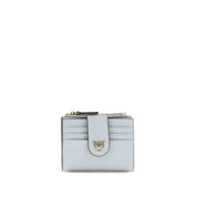 PINKO Blue Calf Leather Wallet