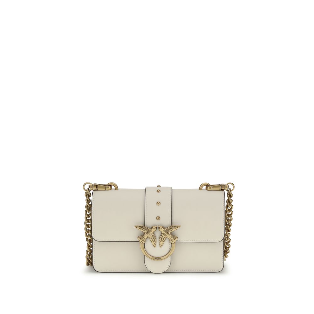 PINKO Beige Calf Leather Shoulder Bag