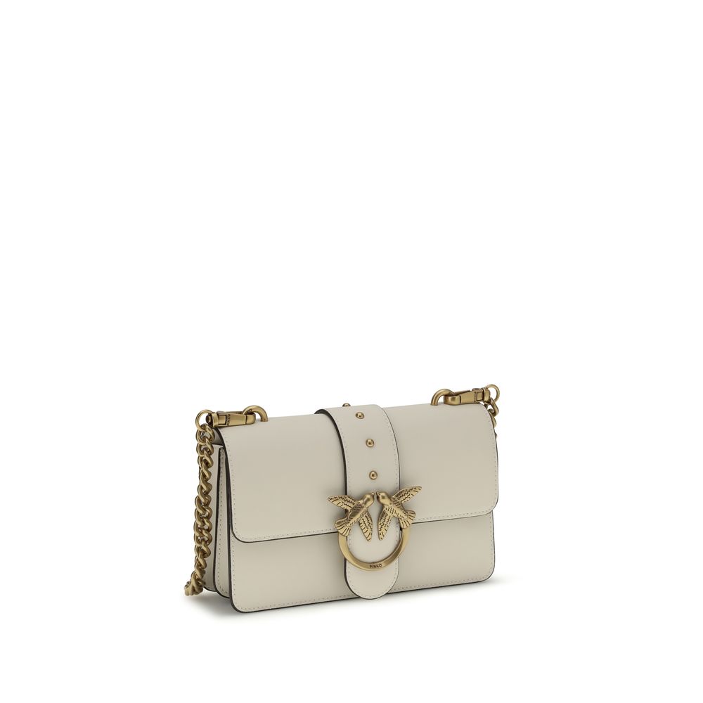 PINKO Beige Calf Leather Shoulder Bag