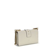 PINKO Beige Calf Leather Shoulder Bag