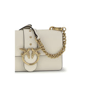 PINKO Beige Calf Leather Shoulder Bag