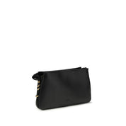 PINKO Black Calf Leather Shoulder Bag