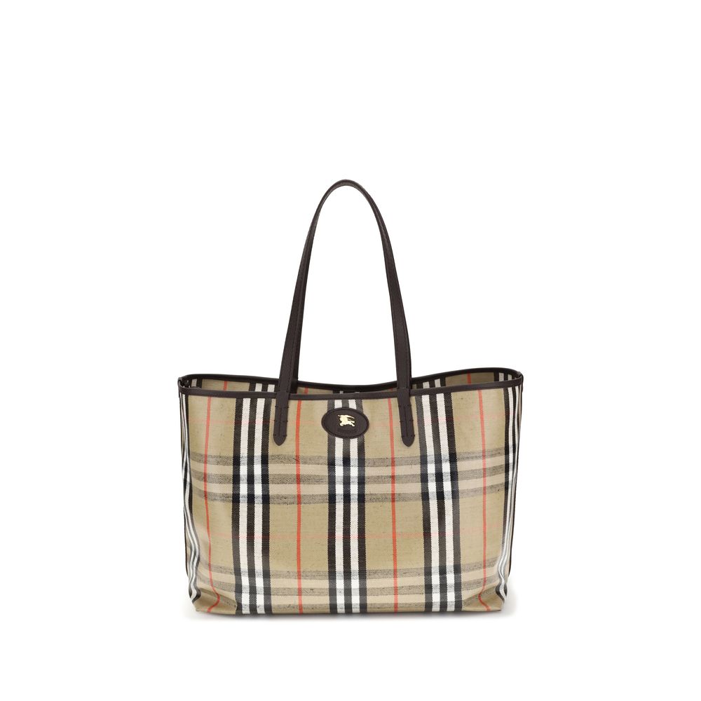 Burberry Multicolor Cotton Medium Highlands Tote Bag