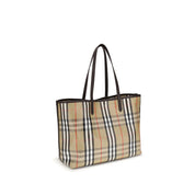 Burberry Multicolor Cotton Medium Highlands Tote Bag