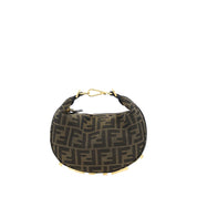 Fendi Brown Fabric Shoulder Bag