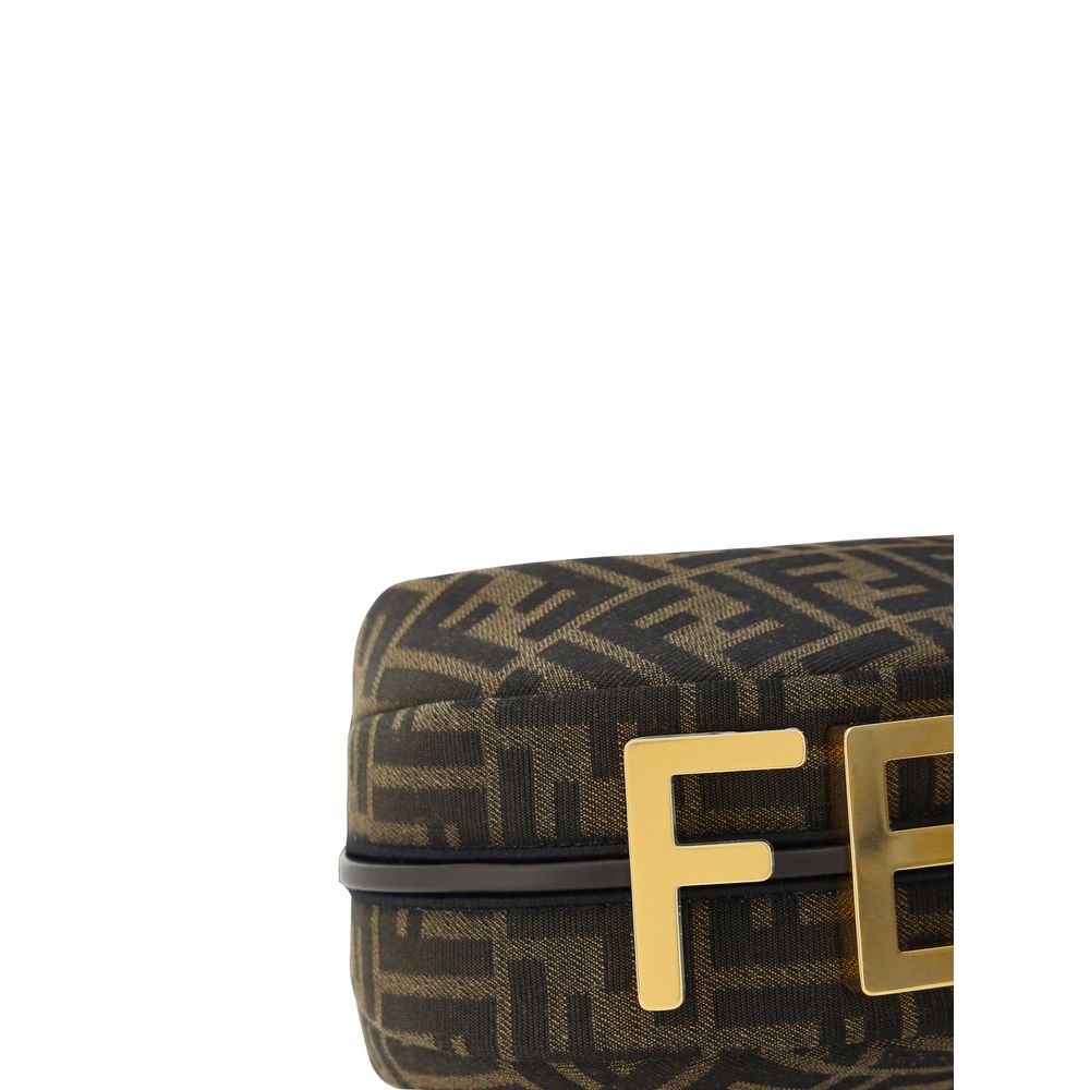 Fendi Brown Fabric Shoulder Bag