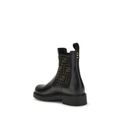 Fendi Black Calf Leather Ankle Boots