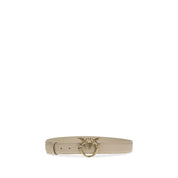 PINKO Beige Calf Leather Belt
