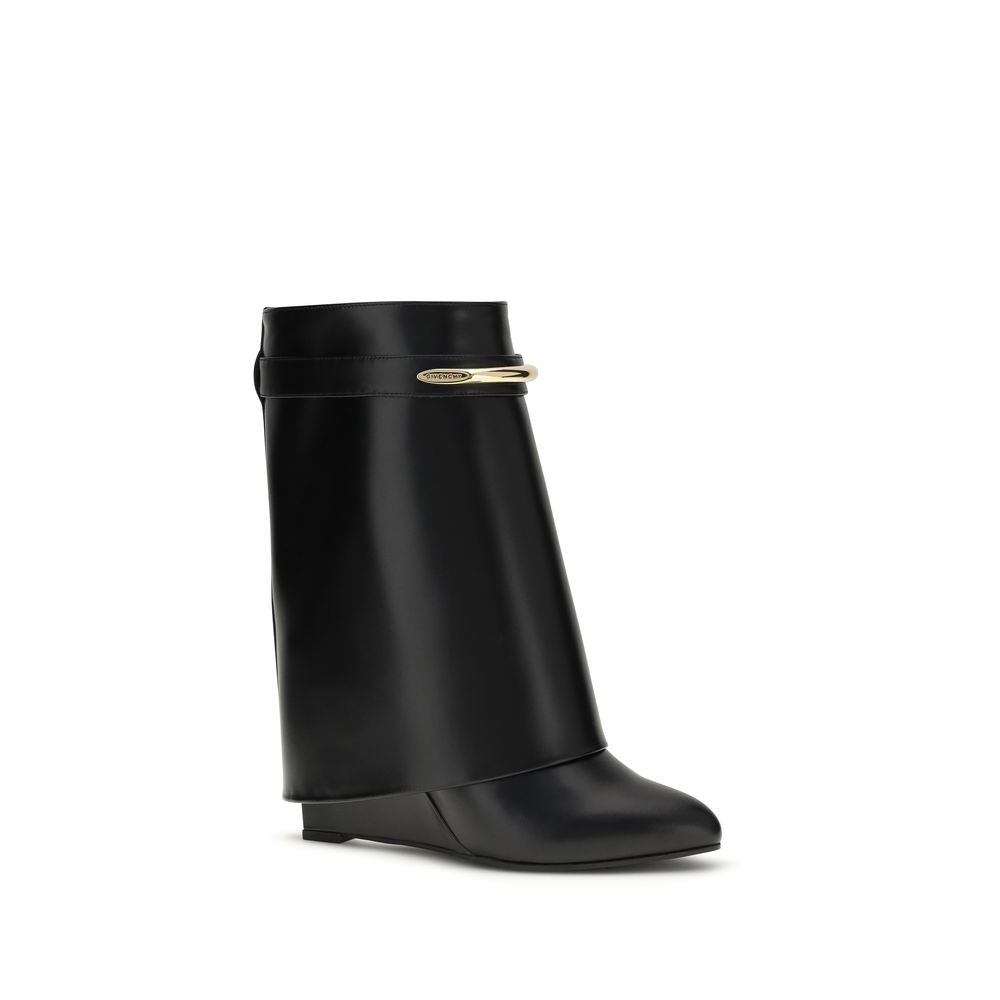 Givenchy Black Calf Leather Ankle Boots