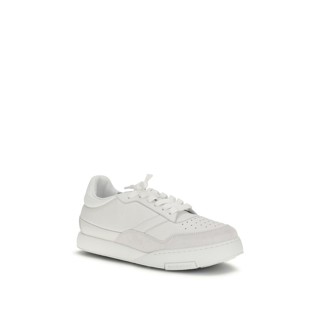 Givenchy White Calf Leather Low Top Sneakers