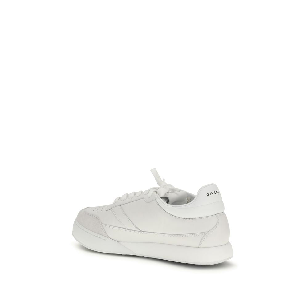 Givenchy White Calf Leather Low Top Sneakers