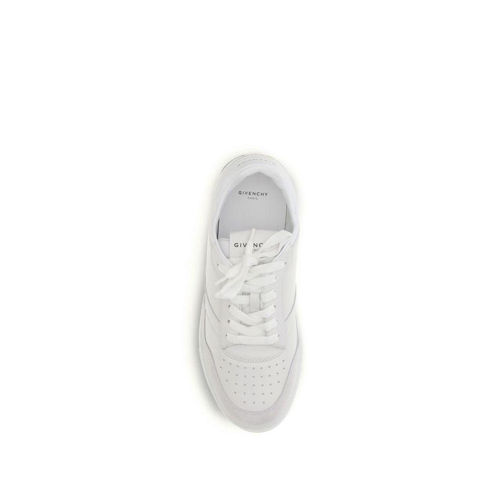 Givenchy White Calf Leather Low Top Sneakers