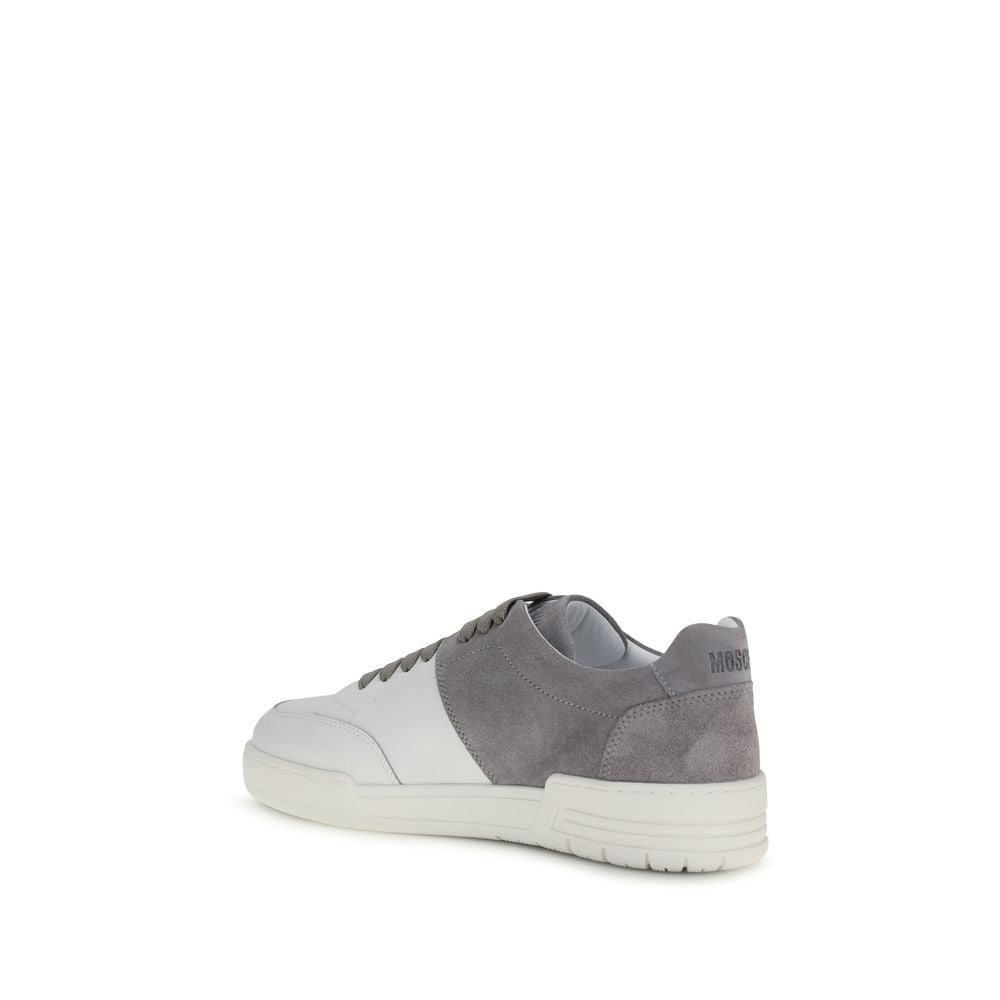 Moschino Multicolor Calf Leather Low Top Sneakers