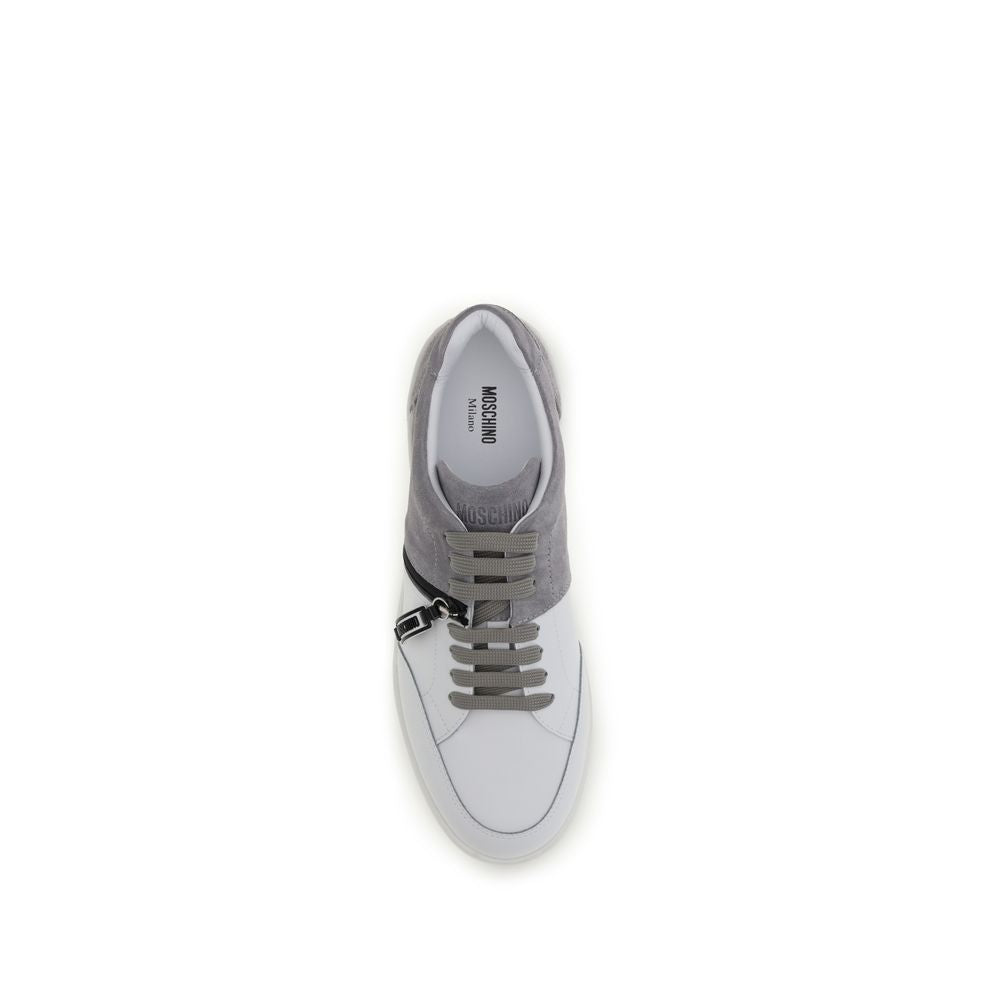 Moschino Multicolor Calf Leather Low Top Sneakers