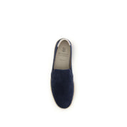 Brunello Cucinelli Blue Calf Leather Espadrilles
