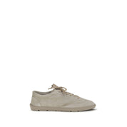 Brunello Cucinelli Beige Calf Leather Low Top Sneakers