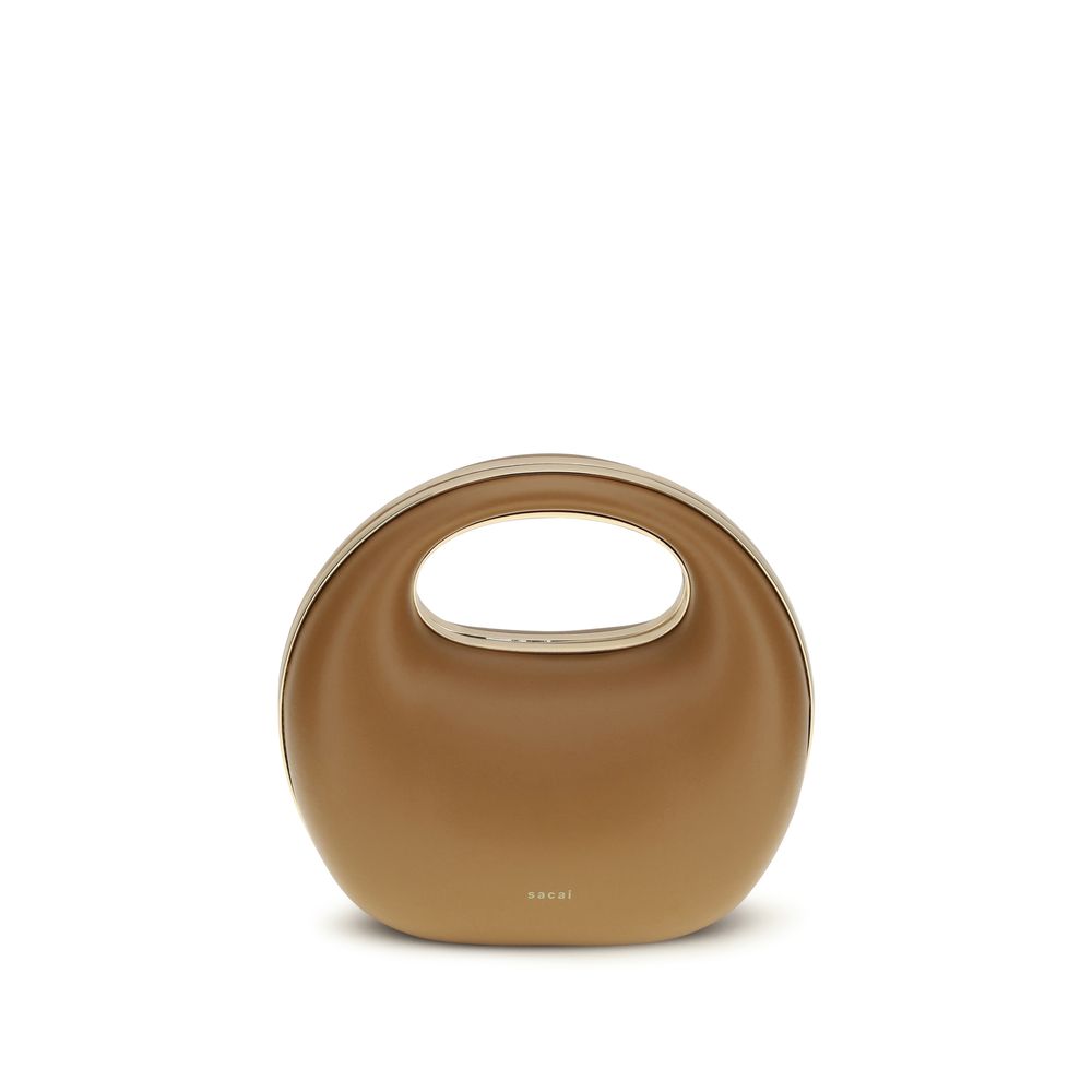 Sacai Brown Calf Leather Handbag