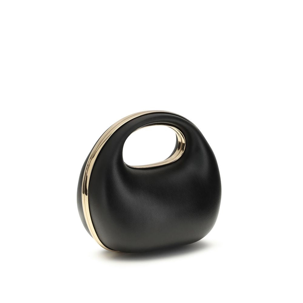 Sacai Black Calf Leather Handbag