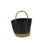 Sacai Black Calf Leather Shoulder Bag