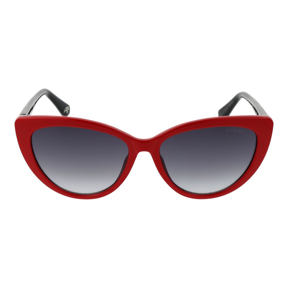 Guess Red Plastic Cat Eye Sunglasses