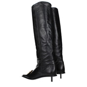 Jil Sander Black Leather Ankle Boots