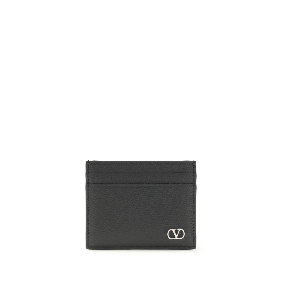 Valentino Garavani Black Calf Leather Wallet
