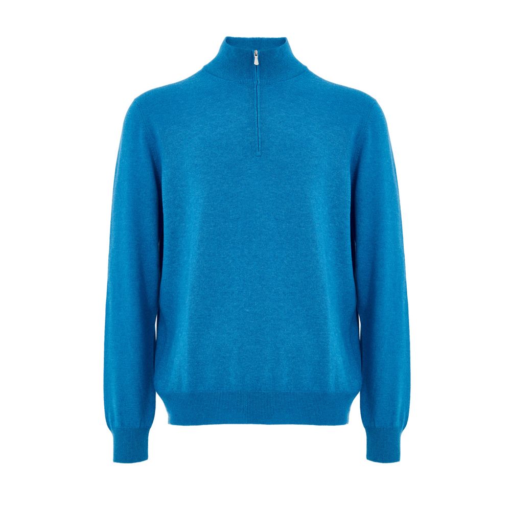 Gran Sasso Light Blue Wool Turtleneck
