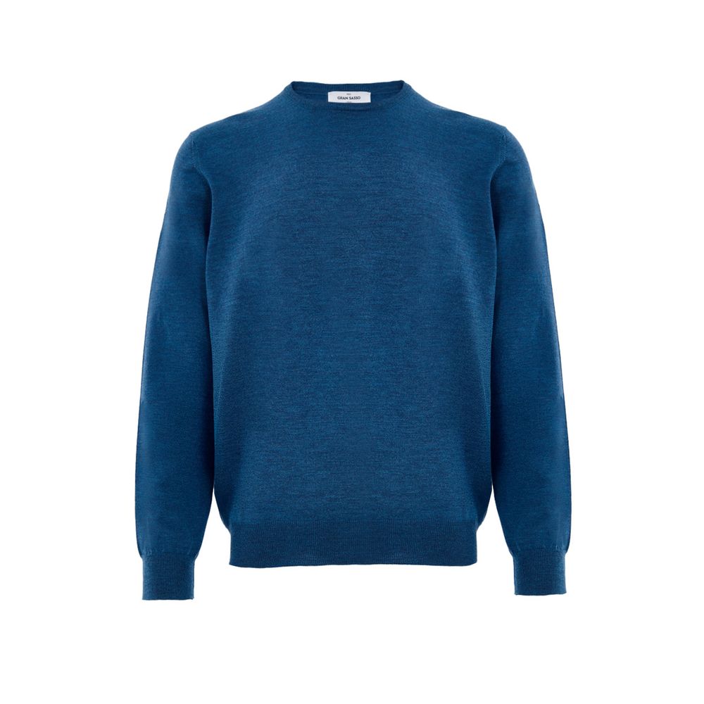 Gran Sasso Blue Wool Crewneck Sweater