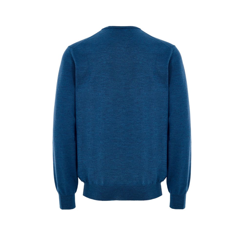 Gran Sasso Blue Wool Crewneck Sweater