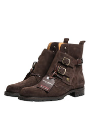 Dolce & Gabbana Brown Suede Ankle Boots