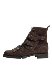 Dolce & Gabbana Brown Suede Ankle Boots