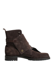 Dolce & Gabbana Brown Suede Ankle Boots