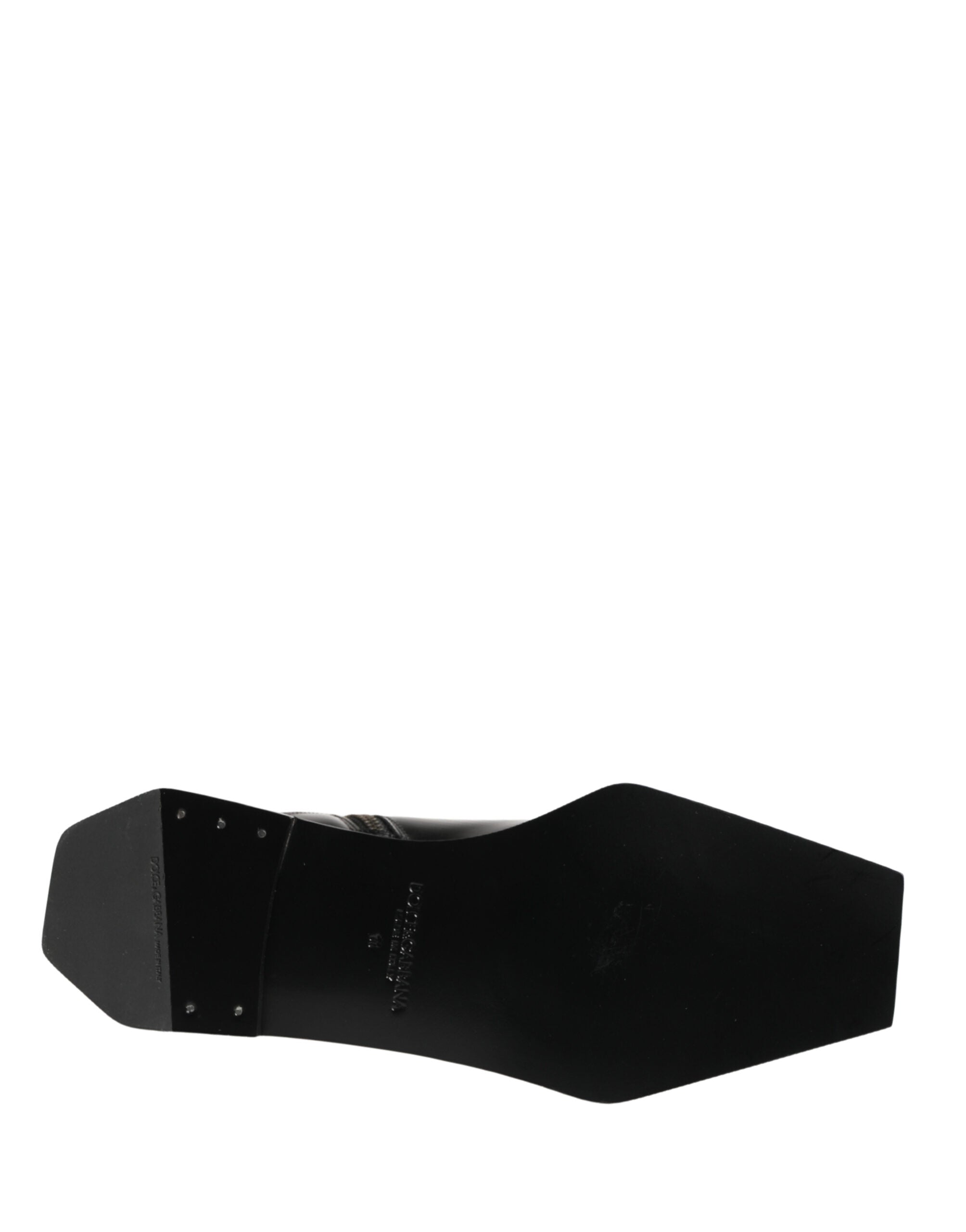 Dolce & Gabbana Black Leather Ankle Boots