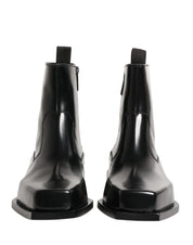 Dolce & Gabbana Black Leather Ankle Boots