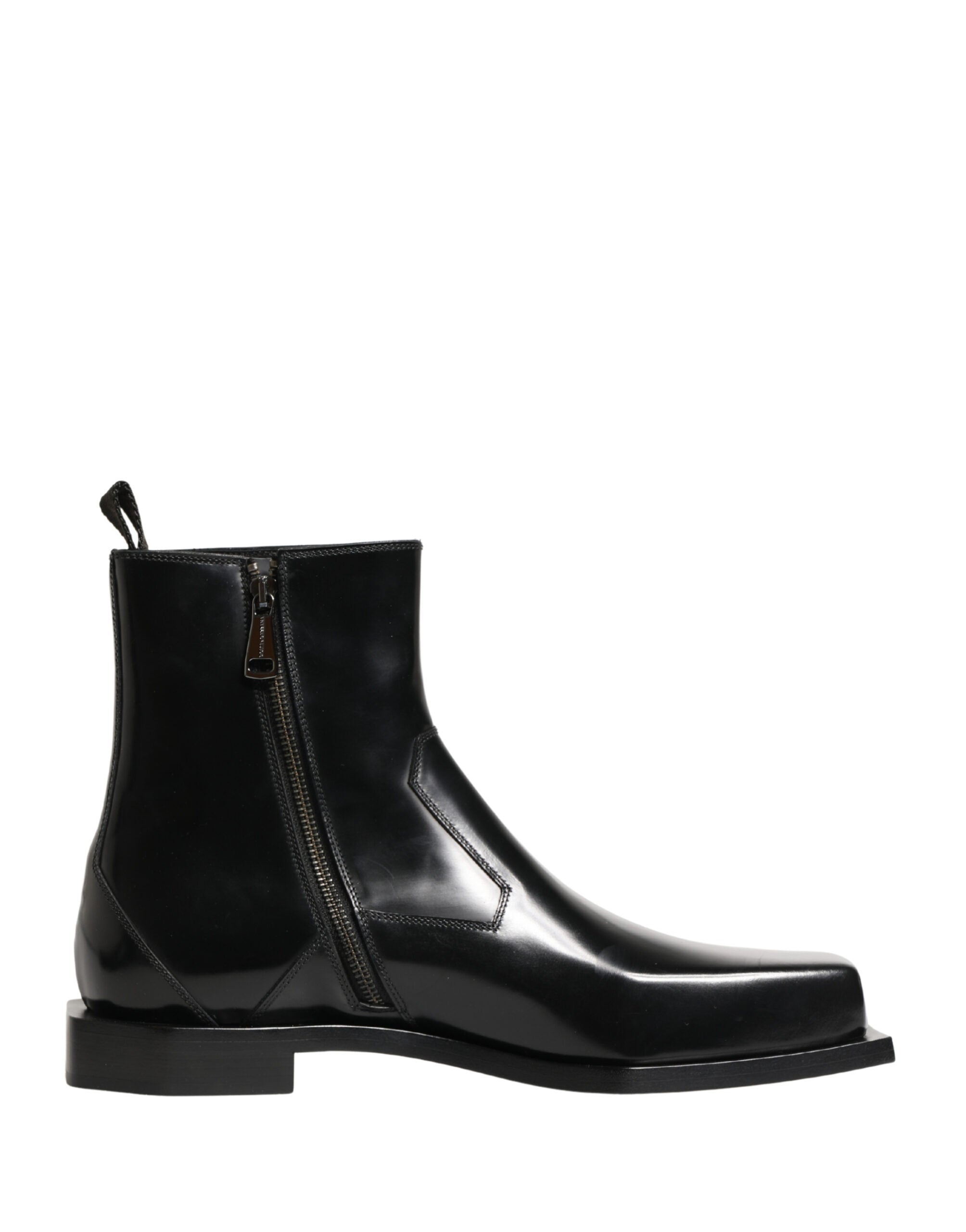 Dolce & Gabbana Black Leather Ankle Boots