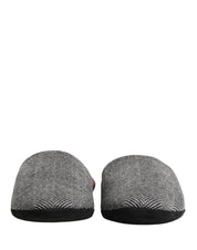 Dolce & Gabbana Grey Cashmere Slippers