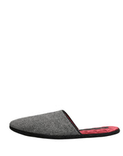Dolce & Gabbana Grey Cashmere Slippers