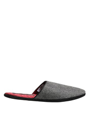 Dolce & Gabbana Grey Cashmere Slippers