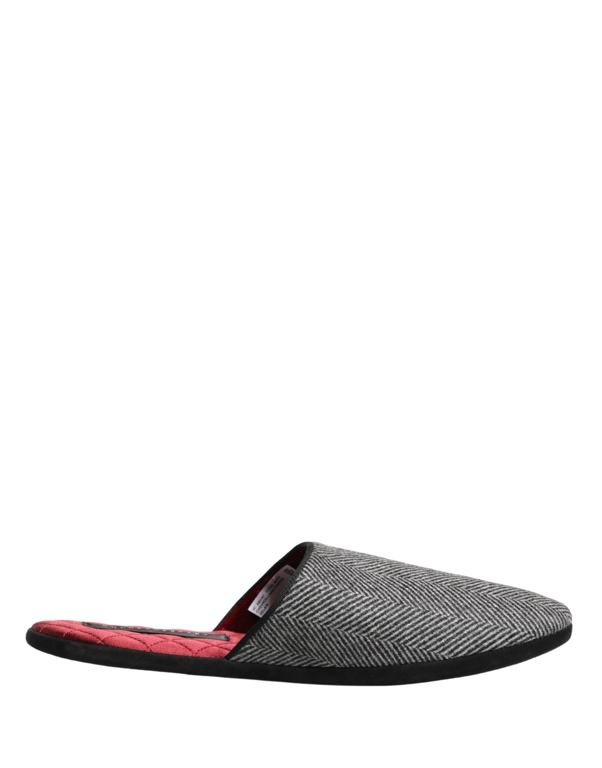 Dolce & Gabbana Grey Cashmere Slippers